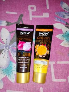 Wow Hair Mask And Ubtan Face & Body Pack ✨