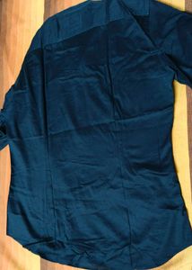 Marks &amp; Spencer Men Black Slimfit Cotton Shirt