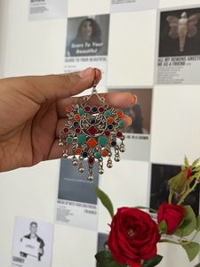 Colourful earrings