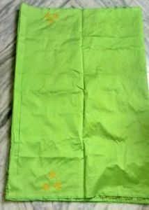 Slik Bland Katha Stretch Saree With Blouse Piece