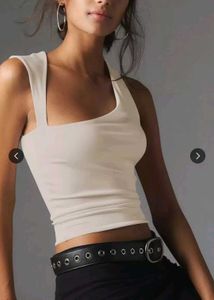 HERE&NOW Women Solid Shoulder StrapsNylon Top