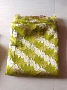 Green &amp; Gold Sari Blouse