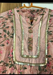 Floral Print Kurta Set With Dupatta