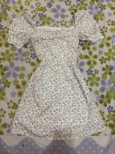 White Floral Dress