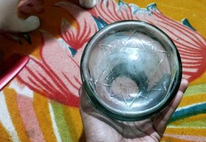 Vintage Glass Oil Lamp Font