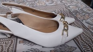 Carlton London Embellished Sling Back Kitten Heels