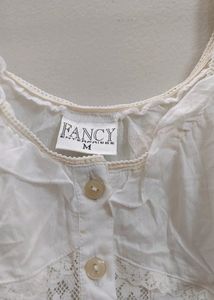 Vintage White Lace Camisole Top