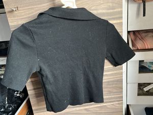 Zudio Black Stylish Crop Top