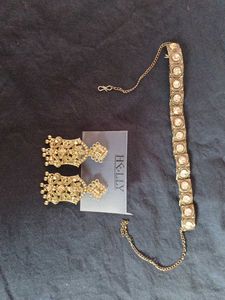 One necklace,  A Pair Of Earring
