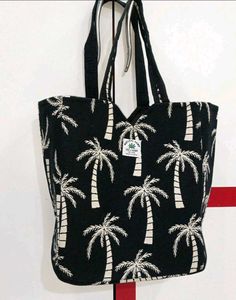 Palm Print Tote Bag