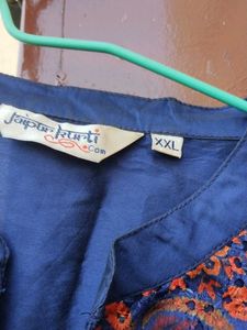 Jaipuri Kurti Set Silk Xxl