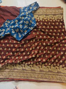 Elegant Maroon Saree