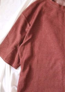 Red Washed Cotton Tee