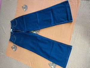 Wide Leg Denim Jeans