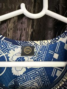 A Line Blue Gown