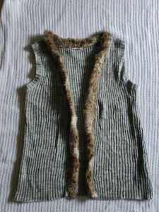 H&M Faux Fur Trim Vest