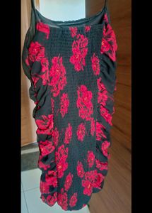 Floral Ruched Mini Dress