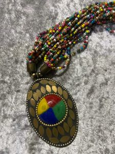 Beaded Pendant Necklace