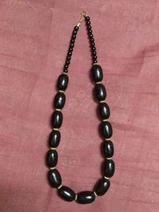Black Beaded Necklace