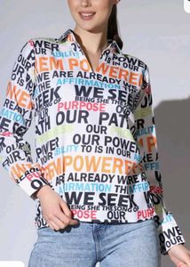 Stylish Graphic Print Top