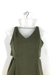 Olive Green A-Line Dress(Women’s)