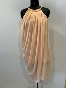 cowl coral small dress