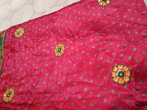 Party Wear Red Saree