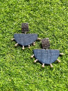 Denim Earrings