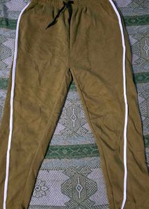 Olive Green Track Pants