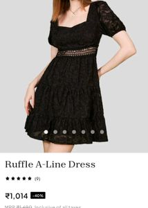 Black Lace Mini Dress