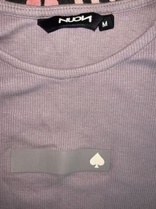 Purple Tank Top with Spade Detail