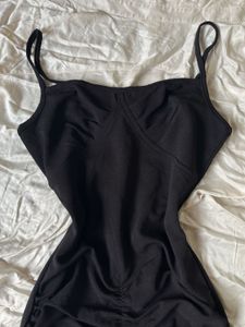 Y2K Black Ruffle Dress