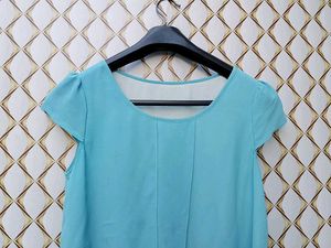 New With Tag Trendy Korean Flair Blue Pullover