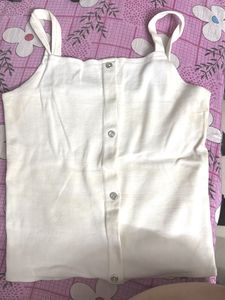 White Button-Down Tank Top