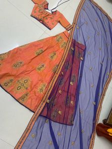 Double Shade Lehenga Choli Dupatta