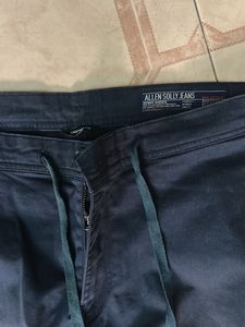 Allen Solly Navy Blue Casual Pants