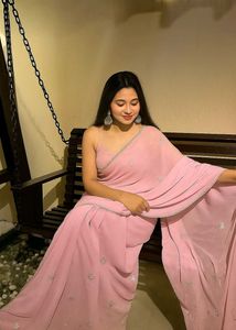 New light pink saree🌸