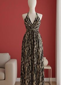 abstract maxi dress