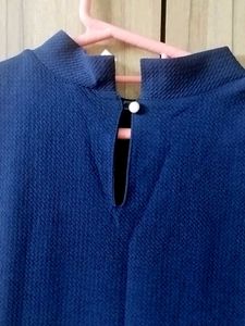 Stylish Navy &amp; White Striped Dress