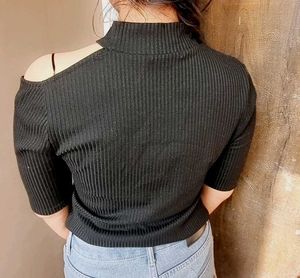 Chic Black Cutout Top