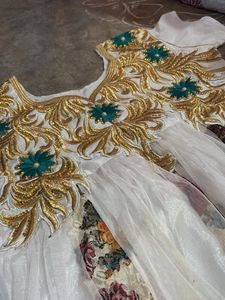 Elegant White Embroidered Dress