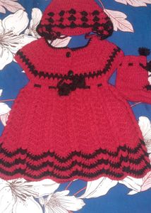 Handmade Knitted Baby Cardigan Set