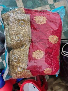 Heavy Wedding Saree Net With Fabric