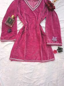 Velvet Corset Dreamy Kurti🌷