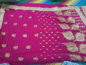 Elegant Pink Saree