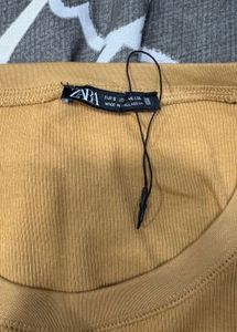 Zara Fitted Long Sleeve Top
