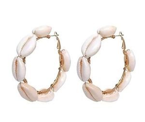 Seashell Hoop Earrings