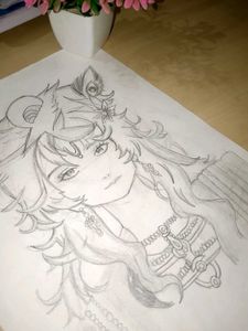 KRISHNA JI CUTE SKETCH