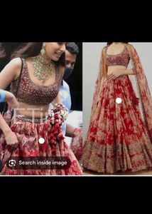Red Floral Lehenga Choli