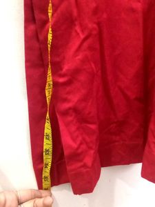 Red Embroidered Kurta